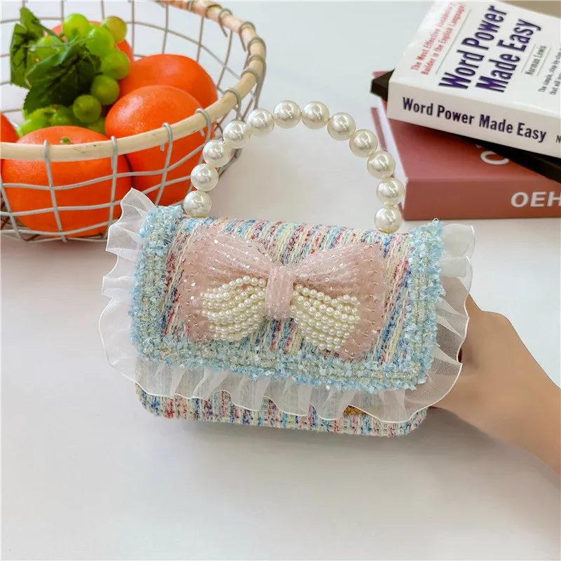 MM Kawaii Sanrios Plush Bag Hello My Kitties Kuromis Anime Girls Crossbody Bag Cute Pearl Decor Cinnamorolls Stuffed Hand Bags