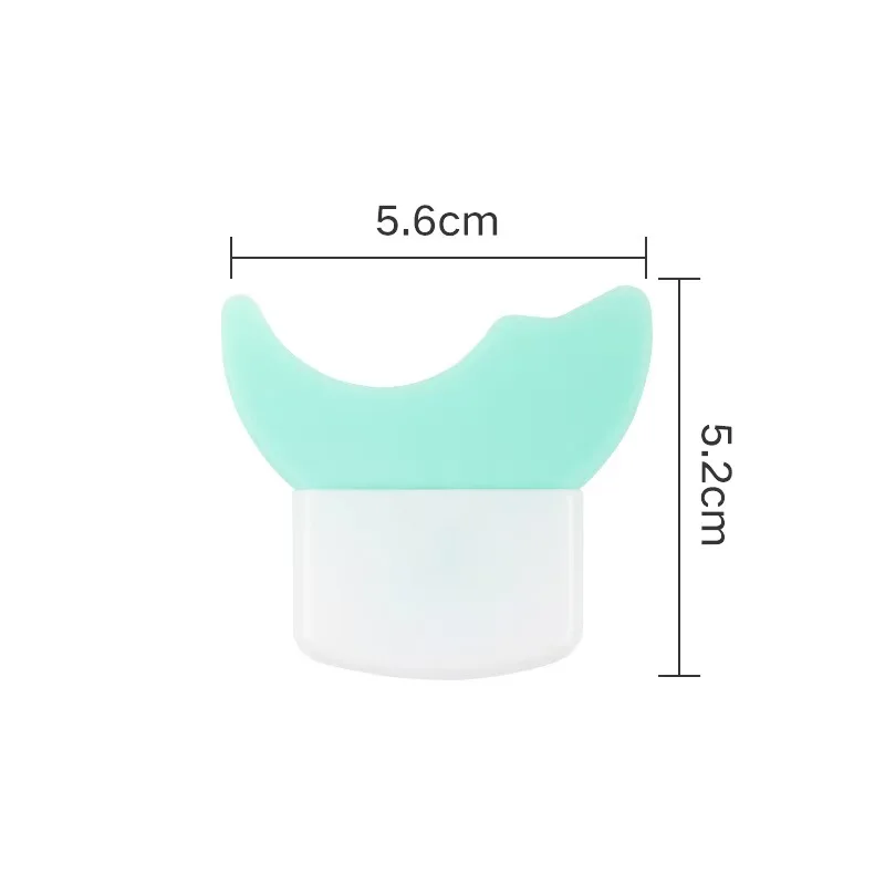 Hot selling Short Handle Silicone Brush Lash Stopper Mascara Guard and Eyelash Eye Shadow Eyeliner Shield Curler Applicator