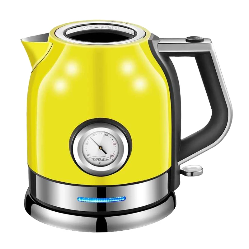 1.8L European Style Electrical Water Kettle Boil Dry Protection Fast Boiling Kettle with Colorful Coating