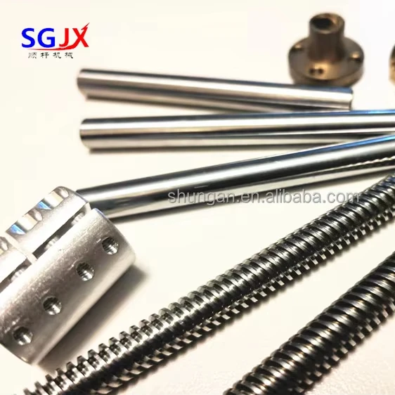Specializing in the production of 3D printer accessories trapezoid screw nut optical rod optical shaft motor coupling clearance
