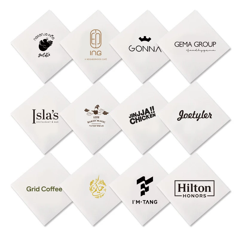 Manufacturer Luxury Folded Dust-Free Dinner Table China Black Airlaid Napkins Linen Cotton With Logo