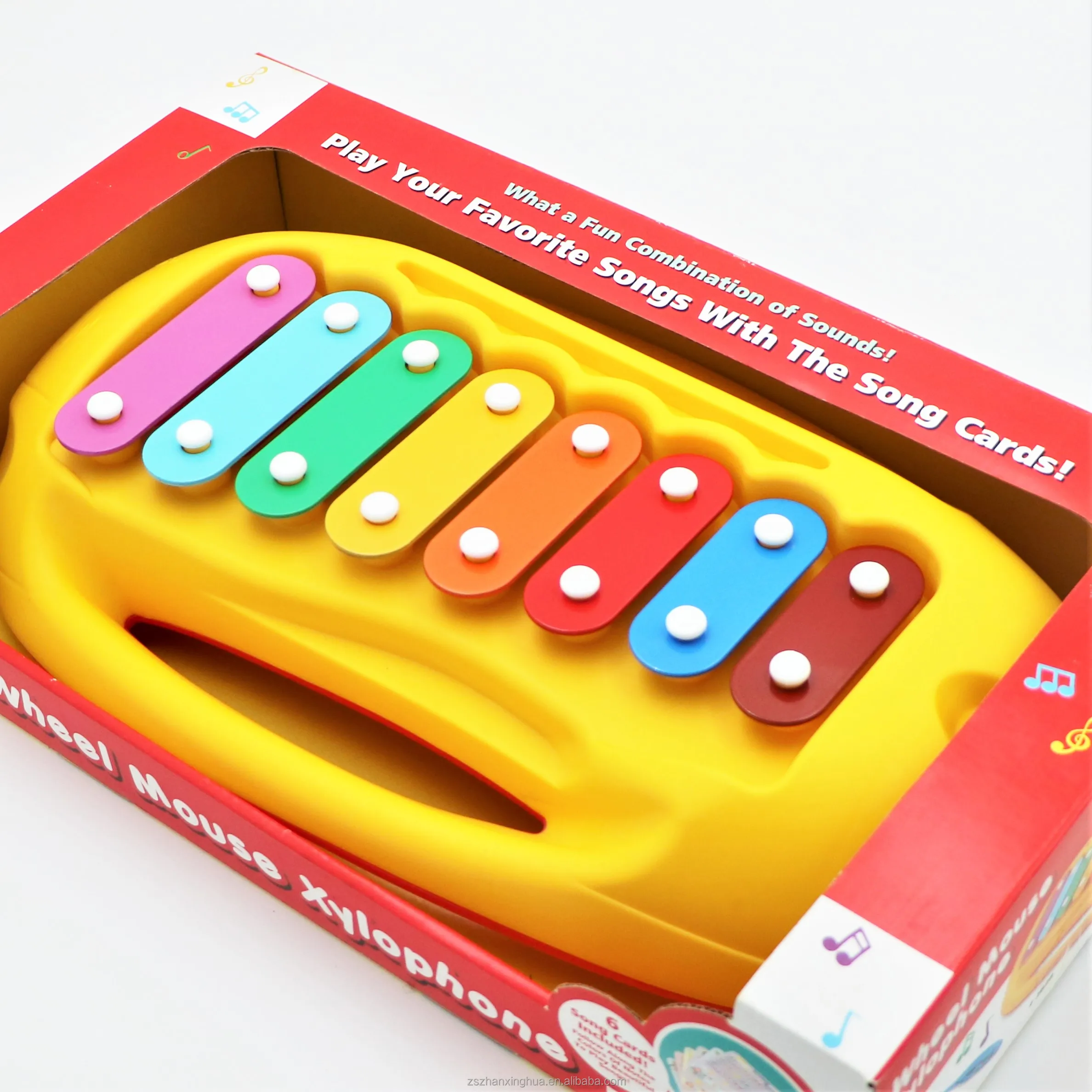 Baby Learning Educational Toys Wooden Toy 8 Tone Knocking Xylophone Piano Glockenspiel