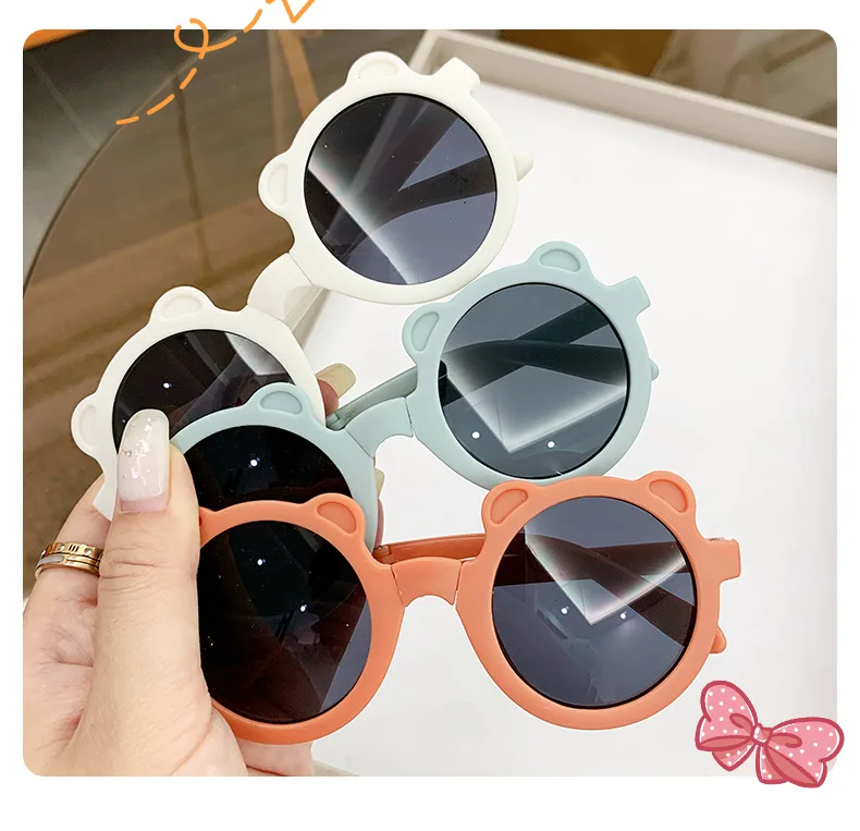 Wholesale Fashion Trendy Cat Shape Foldable Children Kids Sunglasses