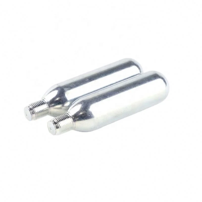 Food grade 45Cc/33G Small CO2 Gas Cylinder With 5/8-18UNF Screw Neck For Motor/Marine/Equestrian Life Jacket
