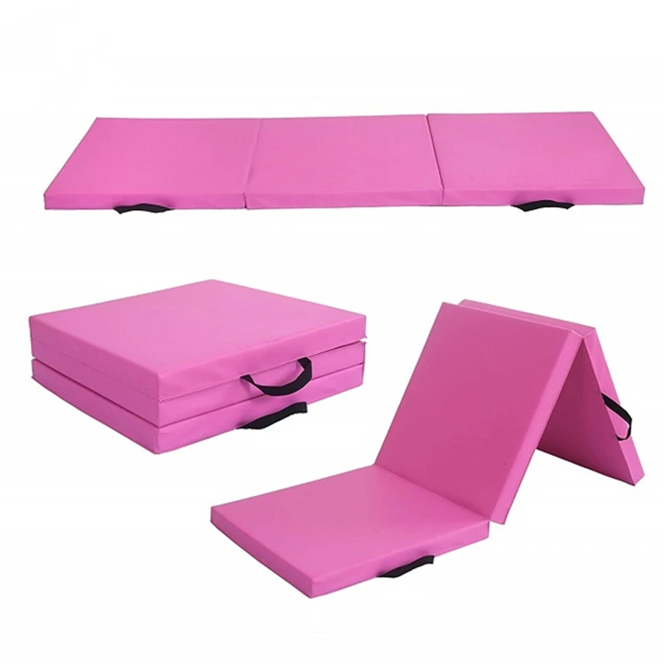 customized size oxford/PU folding Gymnastics play mat yoga mat