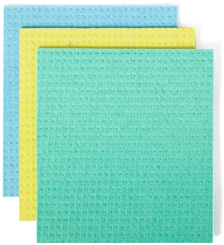 Custom Color Reusable Wet Dusting Cellulose Sponge Cloth For Kitchen Saves You Up To 15 Rolls Of Paper Towel