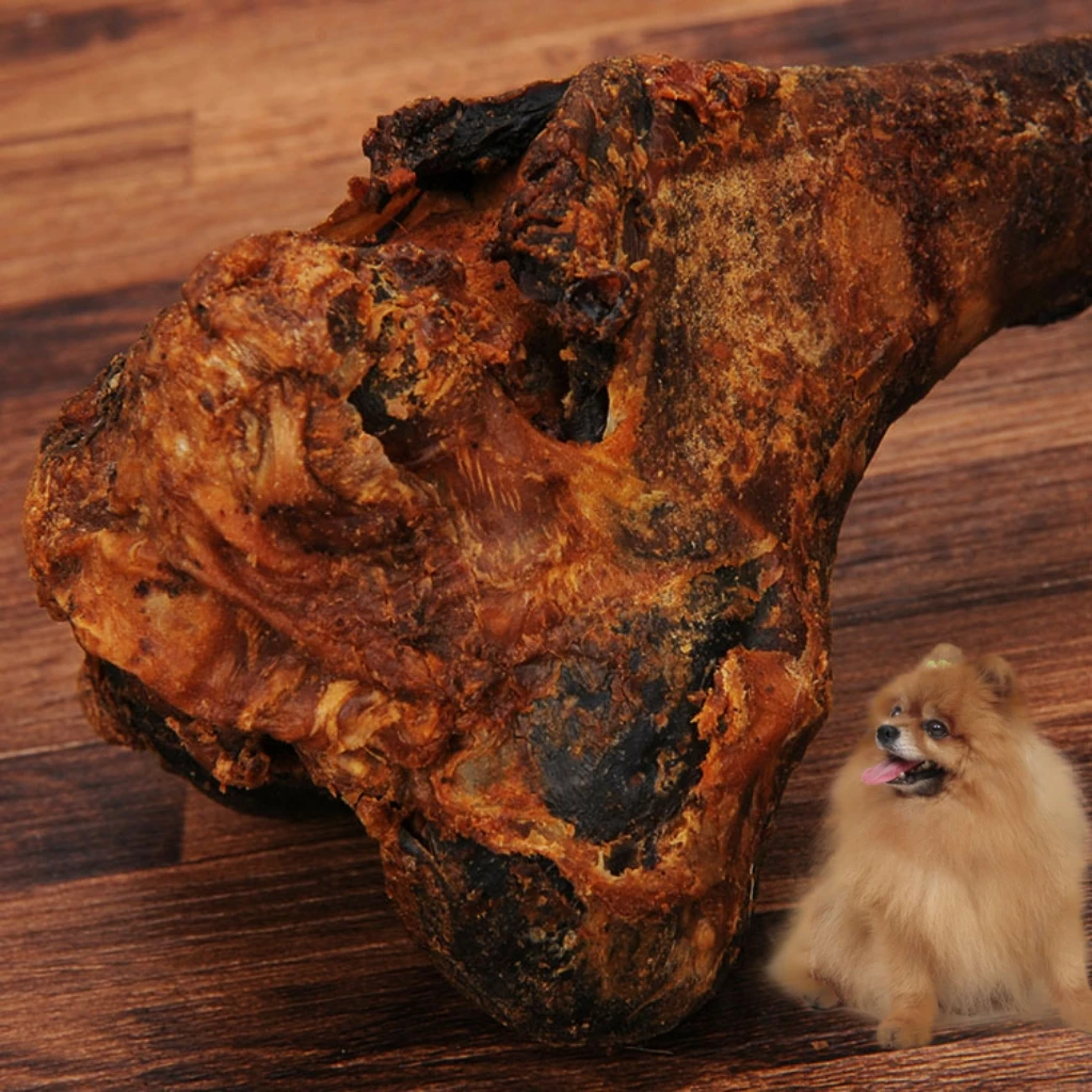 Crispy beef bone dog bite molars natural beef bone dog snack