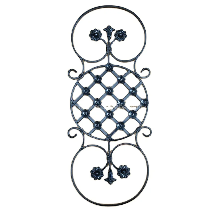 Fence decorative components gate ornamental rosettes fence steel flower panels, stair ornamental rosettes wholesale
