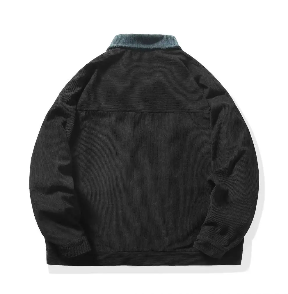 Liu Ming Trending 2025 Products Autumn Winter Men s Casual Oversized Loose Corduroy Zipper Jacket Coats