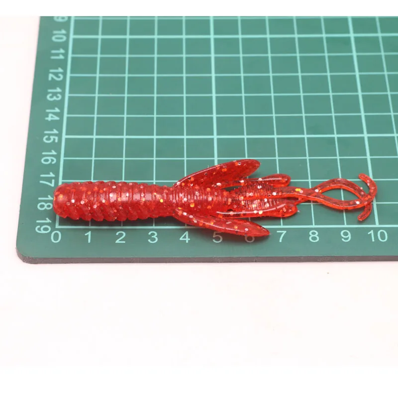 Yoshikawa 6pcs/lot  6.6g 10cm Soft Fishing Bait 10 colors bait wholesale high quality soft lure for Perch Bass shrimp lure