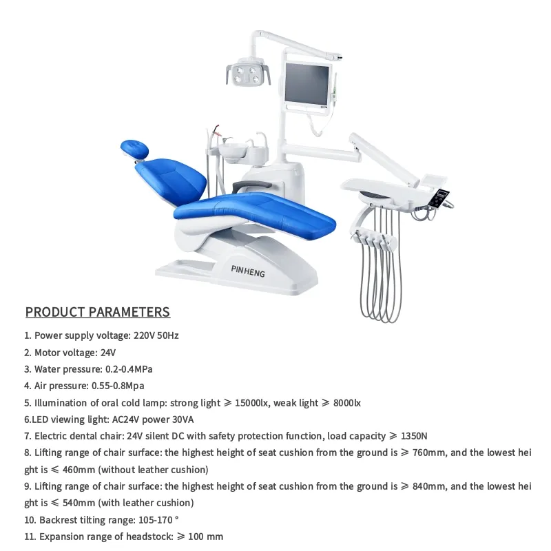 Electric Dental Clinic Equipment Lab Unit Dental Chairs  Manufacturer Plastic Metal Steel-Hospital Teeth Care