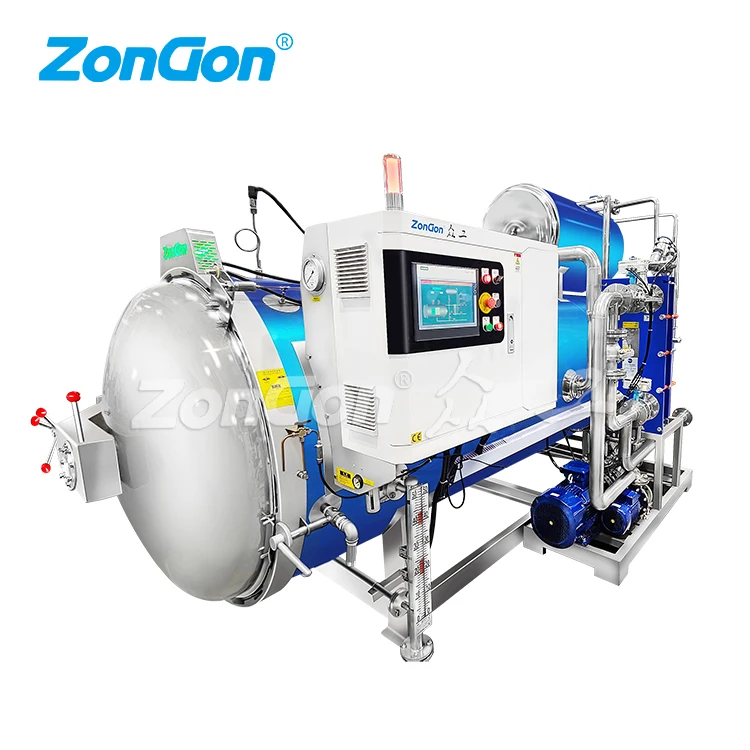 Automatic Steam and air retort machine for canning and glass jar sterilization