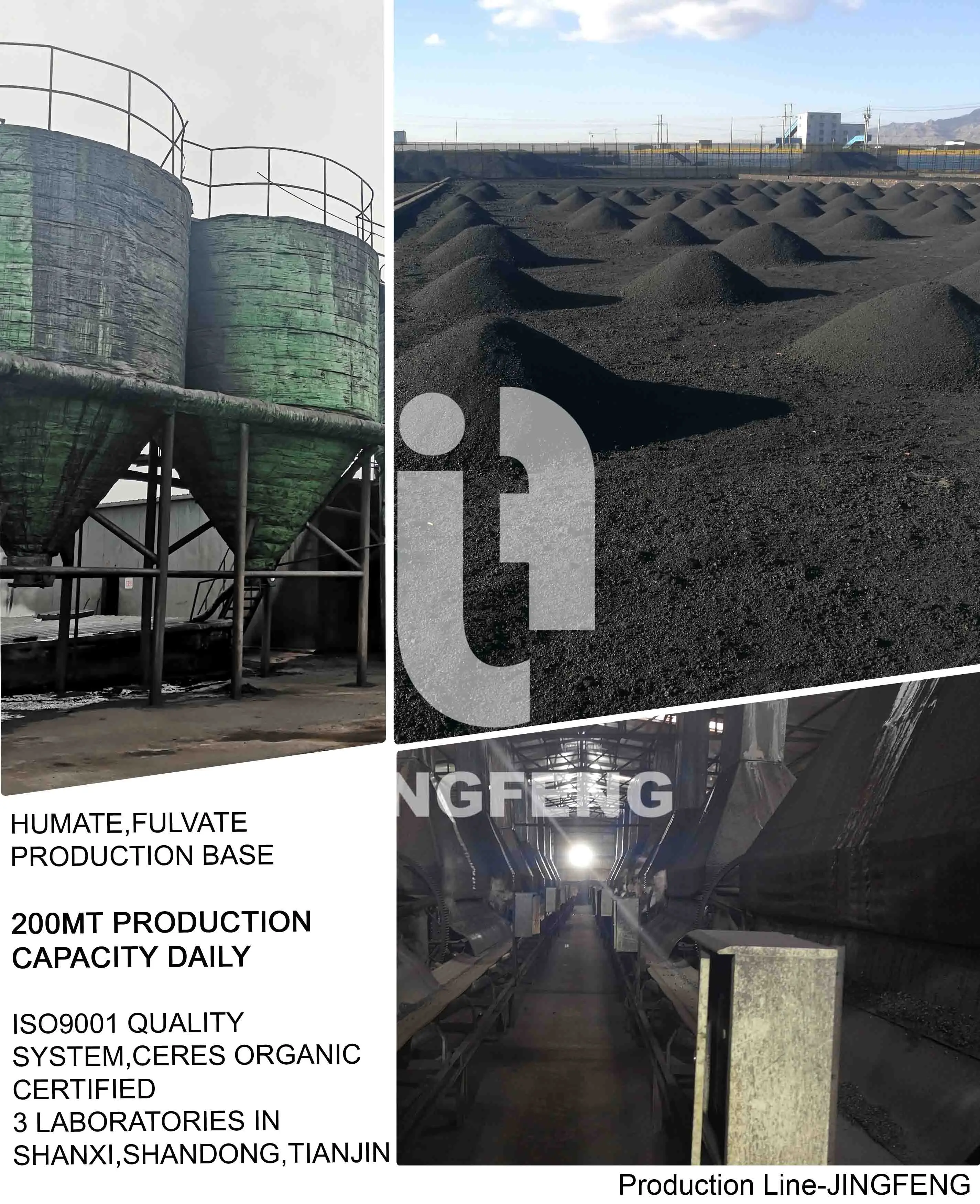 Quick release soil conditioner Low Price Frist Grade Soluble foliar spraying extract 55% humic acid Mineral 55% Fulvic Acid