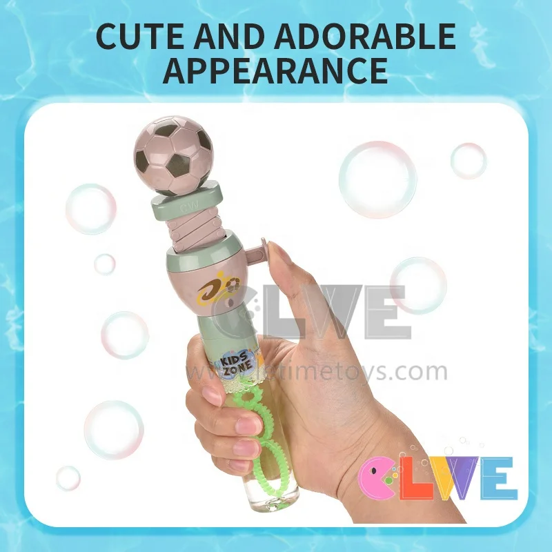 KIDSMANIA novelty football soccer Telescopic Spring Manipulator Toy  Parent-children interactive sport bubble wand