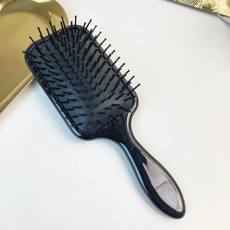 Custom Logo Eco Friendly Handmade Pretty Pattern Cellulose Acetate Acid Oval Series Sheet Air Cushion Comb