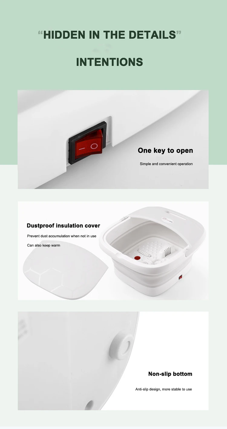 Portable Folding Foot Bath Barrel Collapsible Bath Foot SPA Massage Foot Bath Tub For Home