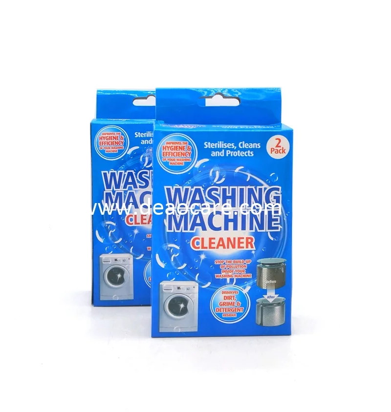 China OEM Concentrated formula washing machine cleaner powder laundry machine odor remover 125g/Pack