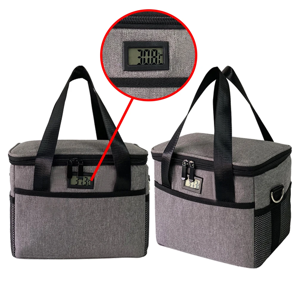 Customized S M XL Oversize Multifunction Practical Versatile Thermal Temperature Display Insulated Cooler Bag Cooling Bags