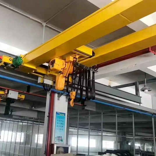 Factory free Design  5 Ton Overhead crane workshop plant electric double girder  bridge crane construction lifting hoist A5 A8