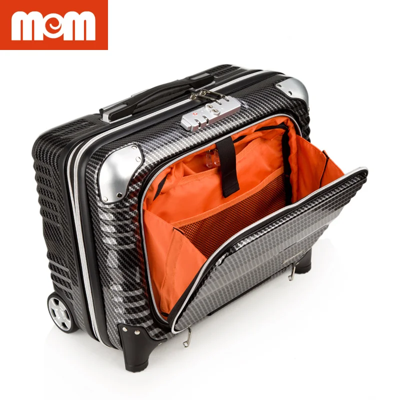 High-quality and Hot-sale PC zipper luggage with pc film in the surface