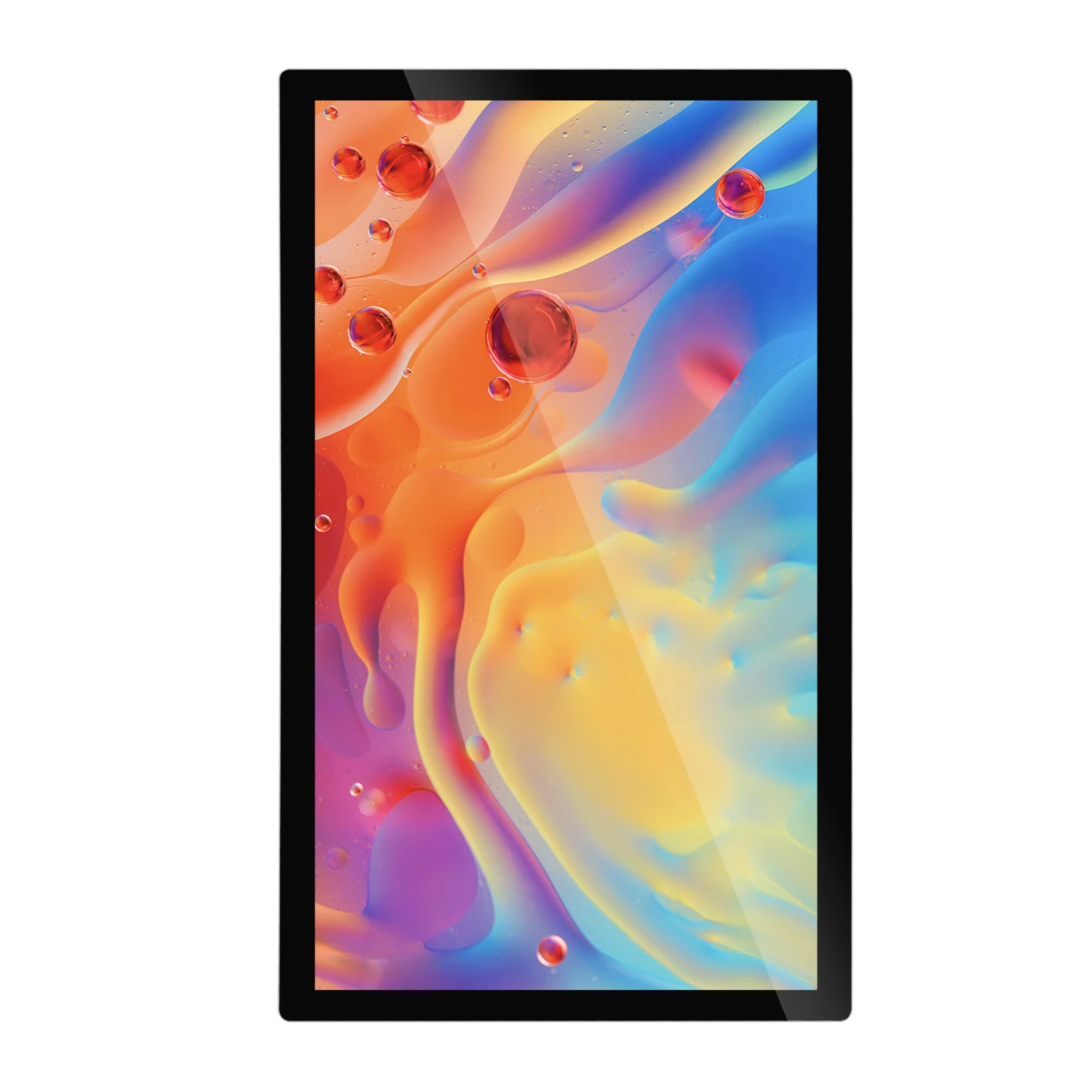 Aiyos 21.5inch 1920*1080 FHD wall mount digital signage Android 11 for elevator advertising screen player