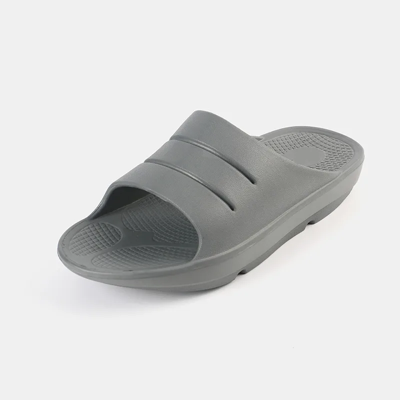 Arch Flip-flops Set Feet Casual Thick Bottom Shock Absorption Non-slip Simple Outdoor Flat Home Beach Black Fashion