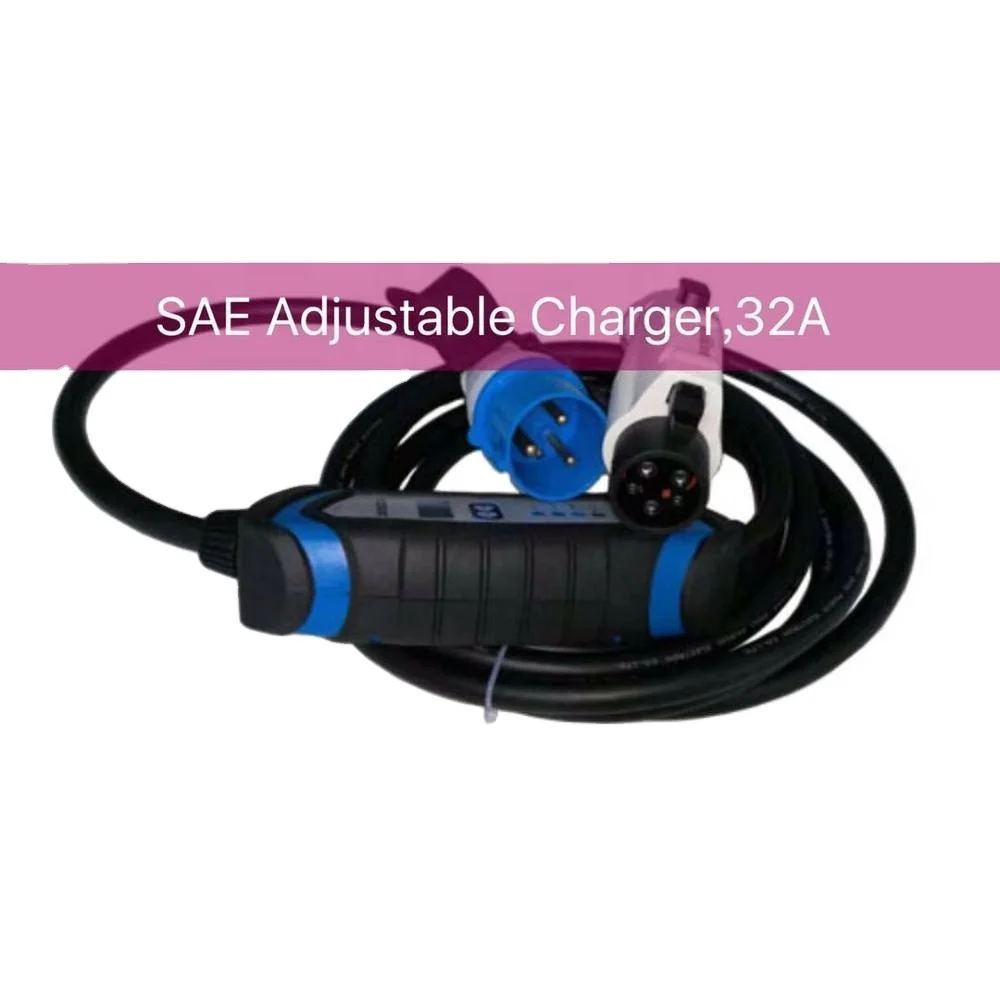 Duosda 32amp type 1 portable charger with CE Blue Plug