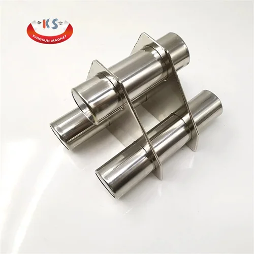 12000 Gauss D25 Filter Hopper Strong Neodymium Magnetic Round Bar Ndfeb Magnet Bar For Food Separation