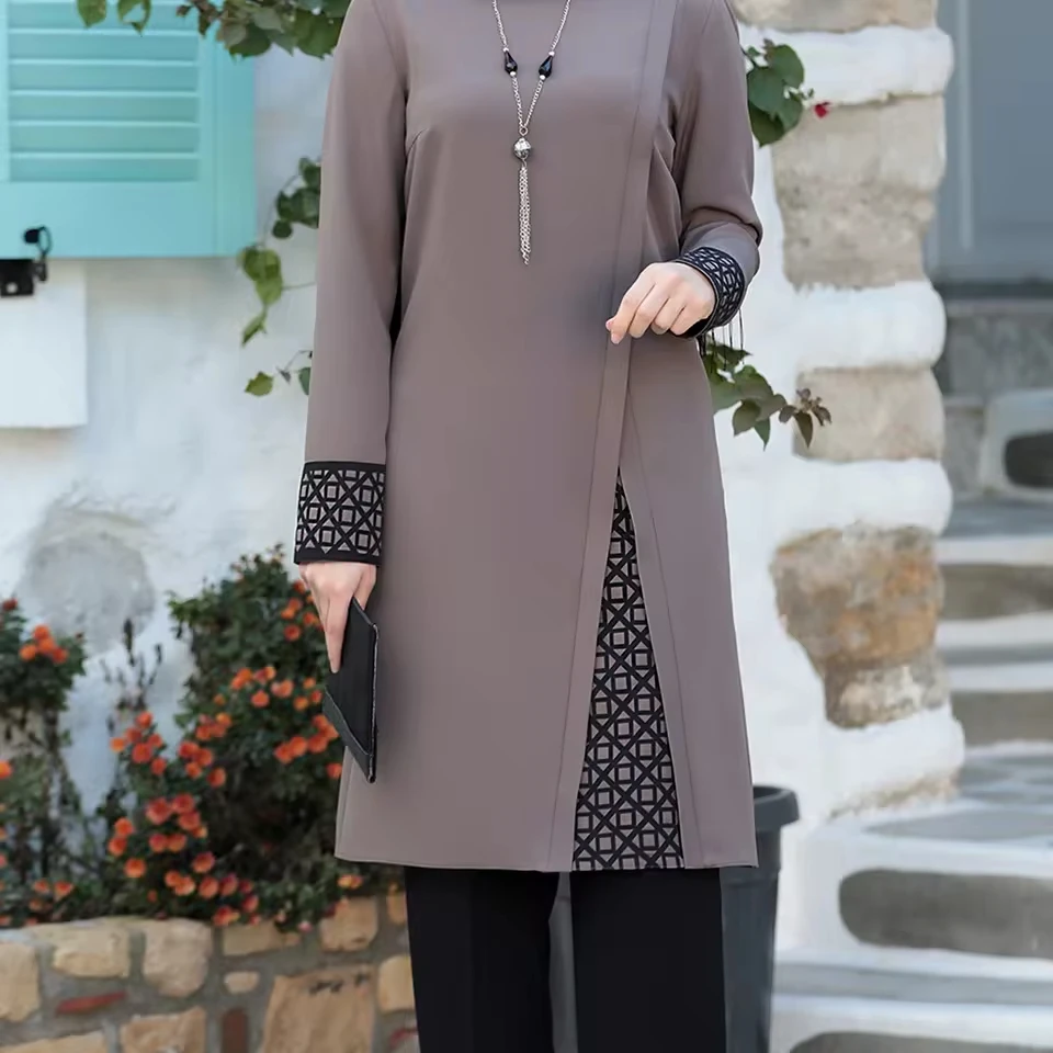 S-XL Арабская Женская одежда для Ближнего Востока новый комплект Дубай Абая из двух предметов мусульманская Юго-Восточной Азии