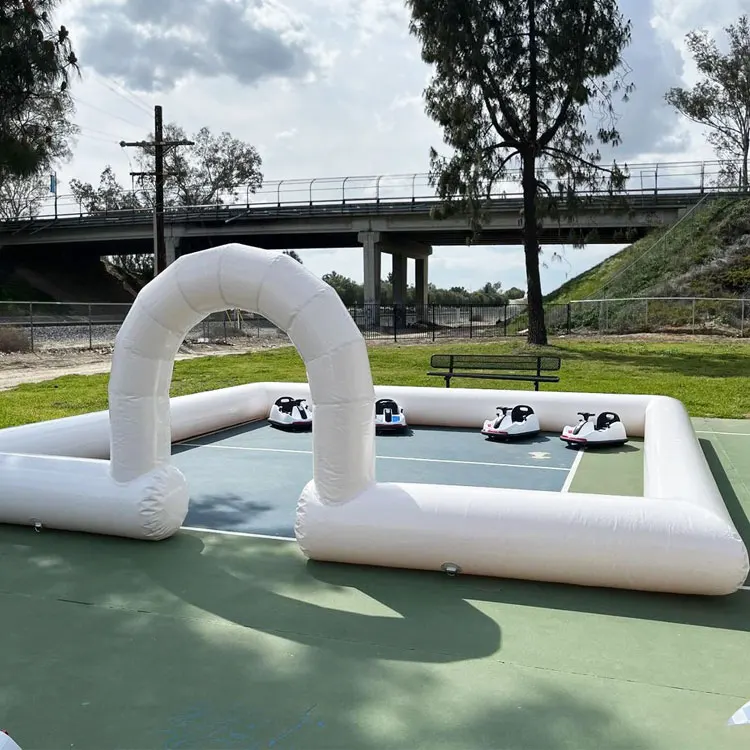 Детская портативная надувная гоночная трасса для автомобилей