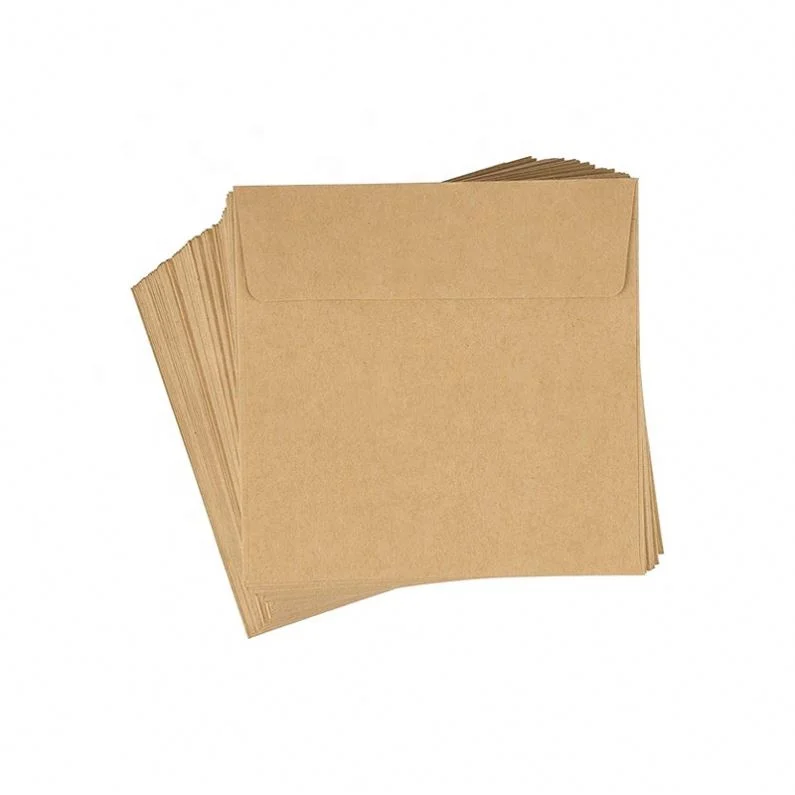 2.25 x 3.5 inch Customized Shape Gold kraft Coin paper envelope High Quality Paper Mini Seed Envelope