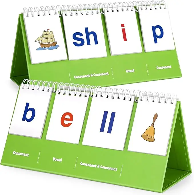 CCVC Word Builder Phonics Games Flash Card for Preschool Kindergarten Classroom Special Education Reading