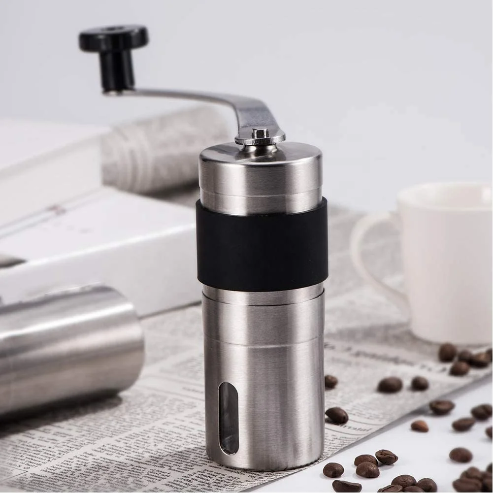 Travel small mini expresso hand manual coffee grinder mill oem logo gift