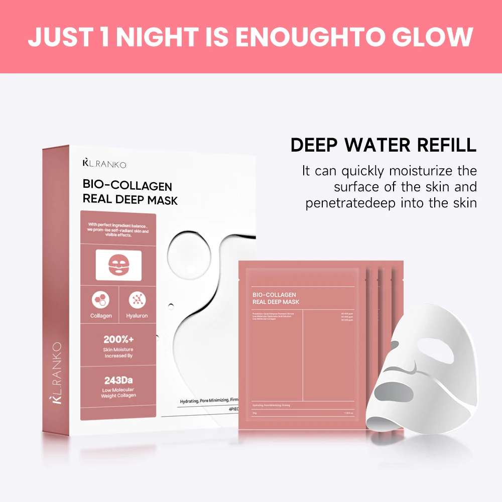 Wholesale Bio Collagen Real Deep Mask Hydrating Overnight Facial Mask e Pore Minimizing Korea Face Care Products OEM Custom