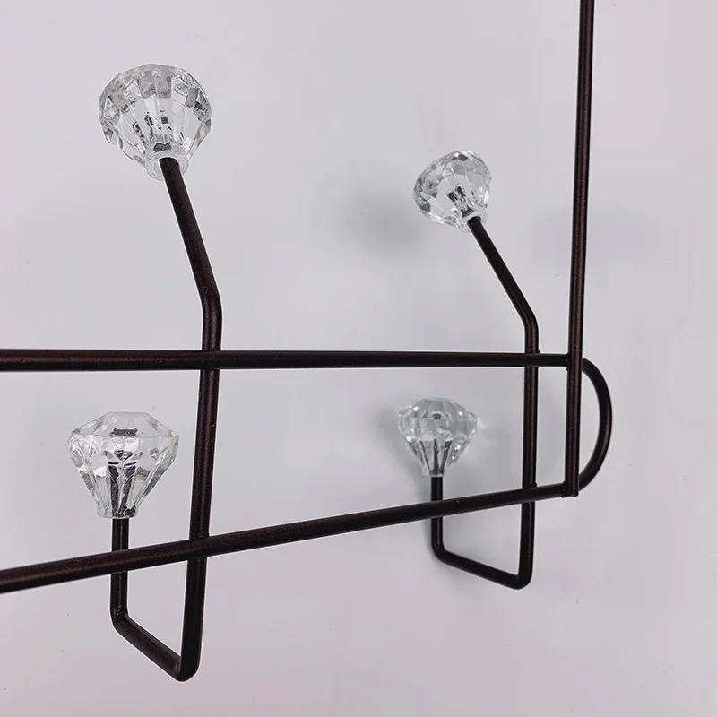Hotel Bathroom Iron Hanging Hat Towel Rack Clothes Coat Over the Door Hook
