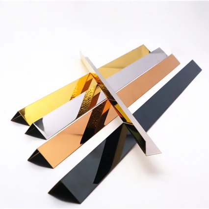 
black metal angle trim 304 stainless steel decorative trim edge tile trim outside corner profiles 