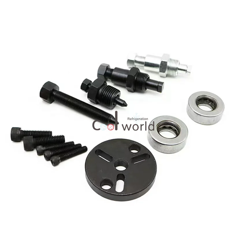 Coolworld 24pcs Car air conditioner compressor dismounting tool for clutch bearing
