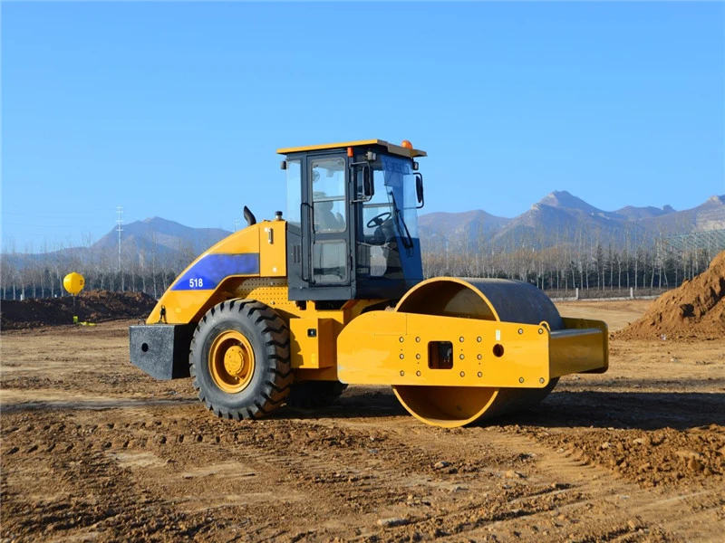 Shandong Qingzhou 18 Tons Single Drum Roller SEM518 Excellent Price with 8 Ton Diesel Engine and Core Components-Bearing Gear