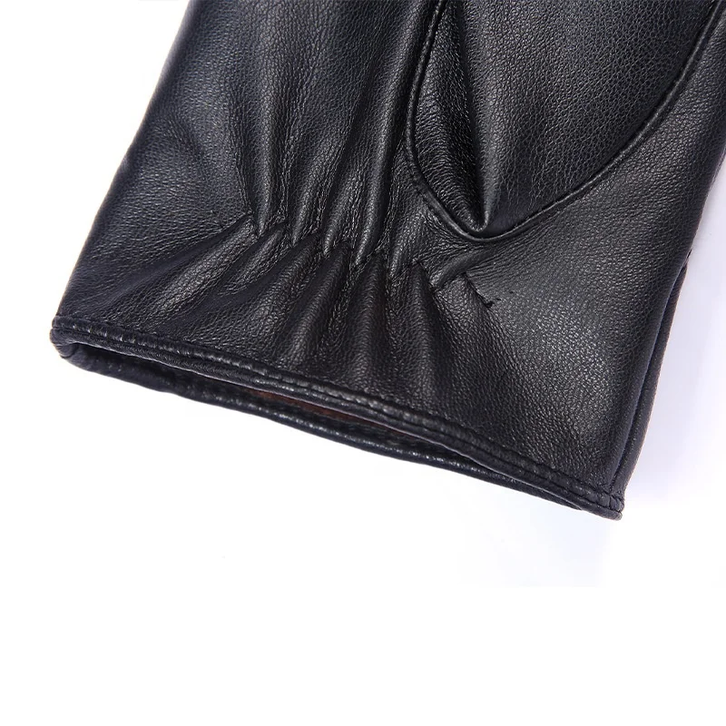 Теплые зимние женские велосипедные модные ветрозащитные зимние перчатки из искусственной кожи для сенсорных экранов