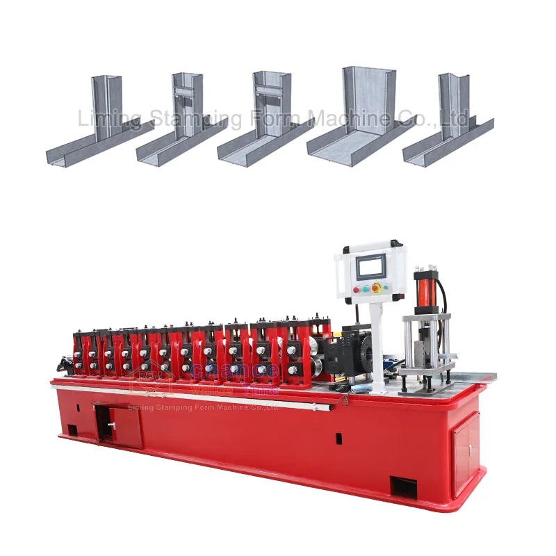 Liming Custom CD UD Metal Production Line roll forming machine stud and track thickness 1.2mm