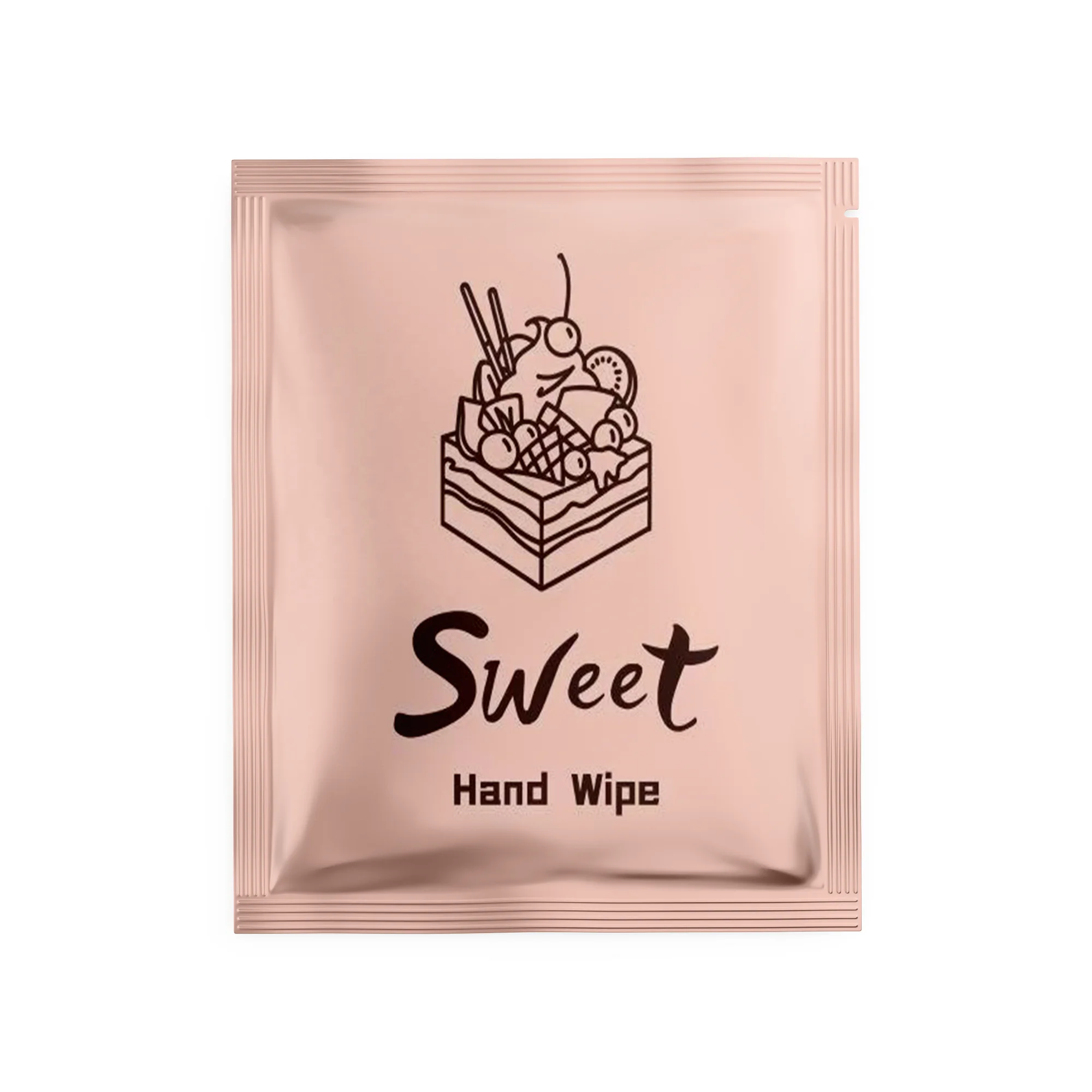 Single packed restaurant wet napkin wet wipes