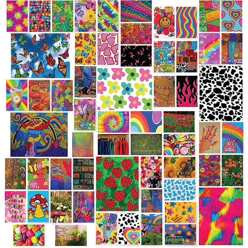 Customized 4*6 Inch Collage Kit 50pcs set aesthetic photo art wall picture