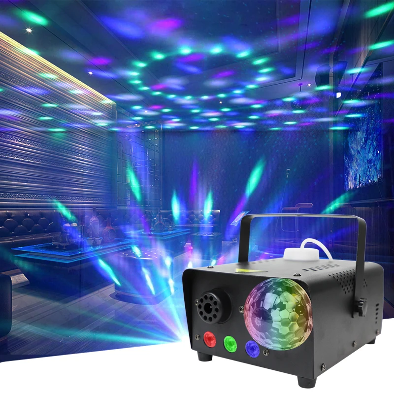 Factory Remote Control DJ Light RGBW LED Disco Light 500W Smoke Projector Efftect  3 in1 Fog Machine For Party Music Bar Weeding