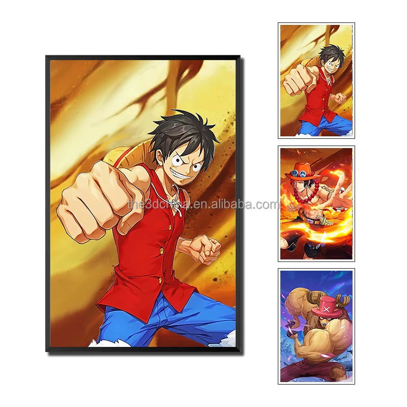 Factory Direct Selling 3D Flip Effect Lenticular Sheet Lenticular Printing Anime Poster