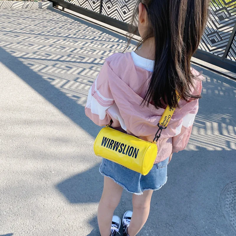 2021 Wholesale designer cylinder diagonal handbags and coin little girl purses kids