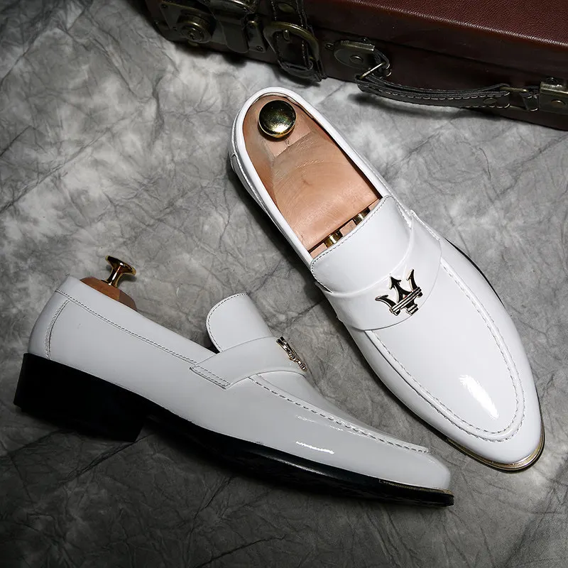 Модные мужские кожаные туфли из искусственной кожи для вечеринки свадьбы