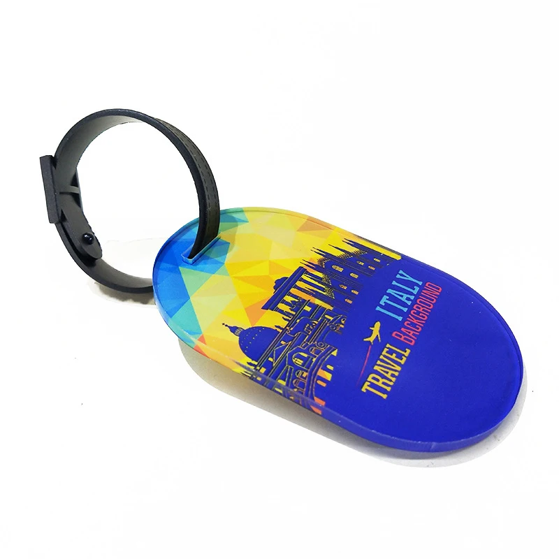 6*9.5*0.3cm Sublimation Acrylic Blank Traveling Luggage Tags For Custom Friend Gifts