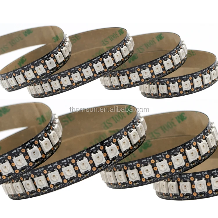 Многоцветная светодиодная лента SK6812 ws2812b rgb 5050 программируемая Светодиодная лампа