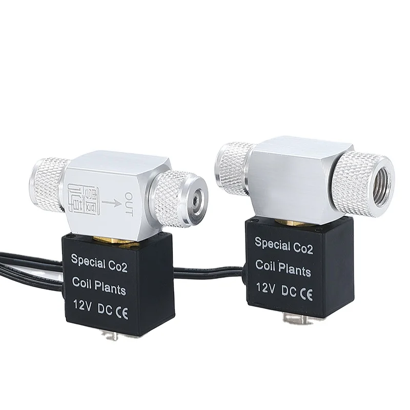 WYIN DC 12V ZRDR W00-05A алюминиевый сплав co2 Электрический магнитный клапан с обратным клапаном счетчик пузырьков