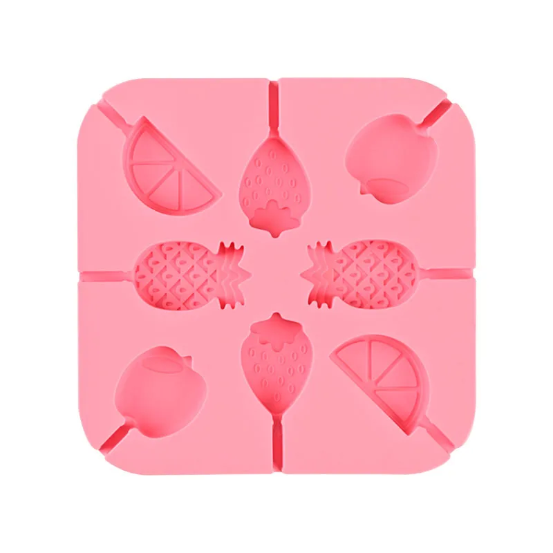 Hot Selling Chocolate Hard Candy Mold 8 Cavity Round Silicone Lollipop Molds